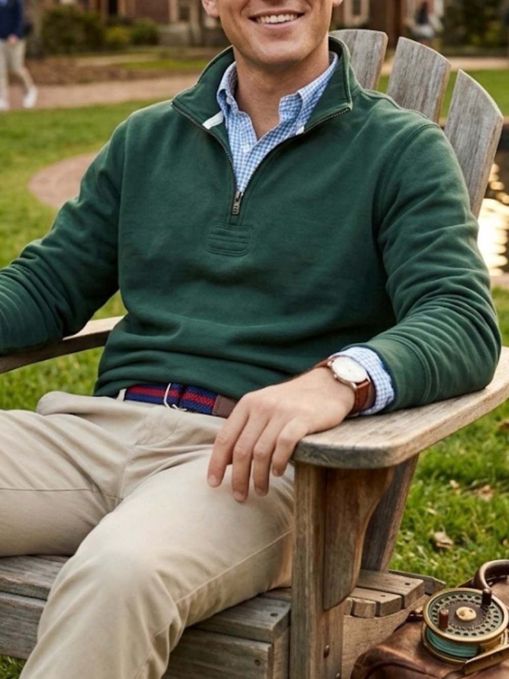 J.Crew Emerald Green Quarter Zip | XL